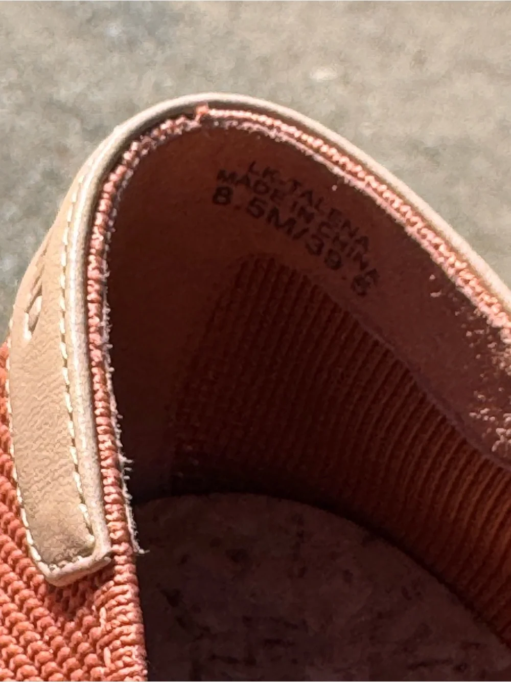 Lucky Brand Women’s Knit Lace-Up Sneakers in Terracotta